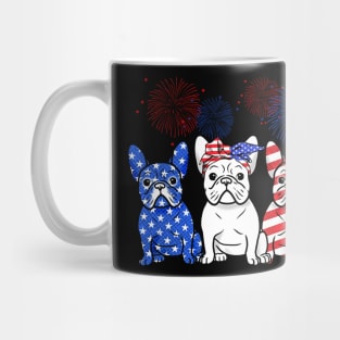 French Bulldog American Independence's Day Mug